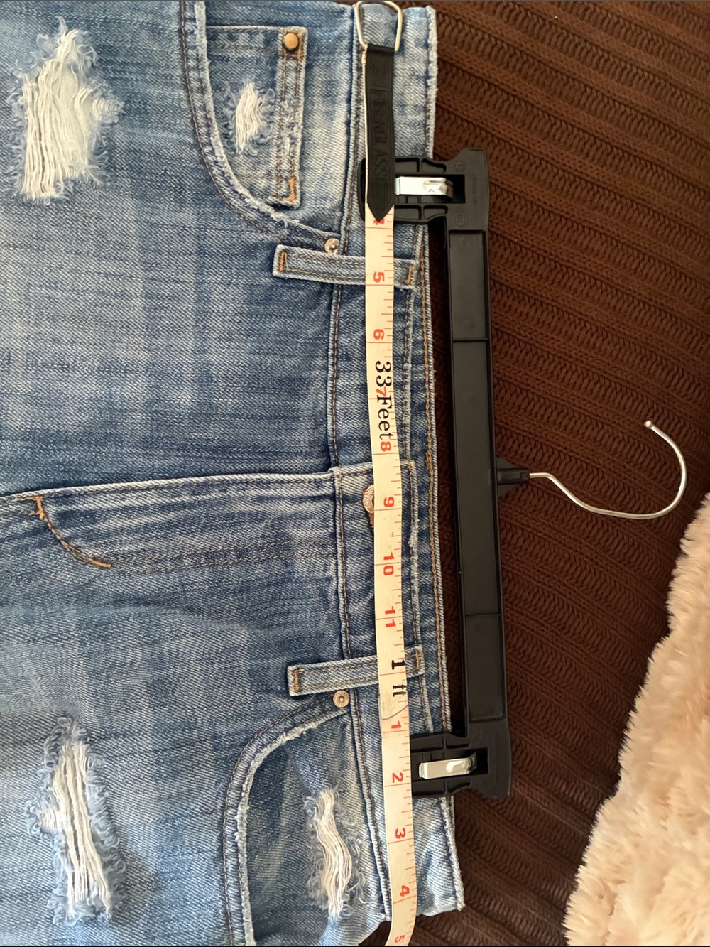 Joe's Jeans Light Blue Distressed Denim Shorts - Picture 10 of 11